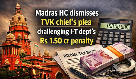Madras HC dismisses TVK chief’s plea challenging I-T dept’s Rs 1.50 cr penalty