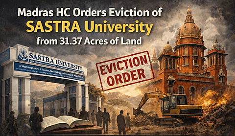 Madras HC orders eviction of SASTRA University from 31.37 acres of land