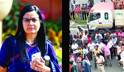 Mahua Moitra accuses BJP for alleged egg attack