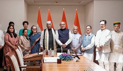 Mallikarjun Kharge takes oath as Rajya Sabha member