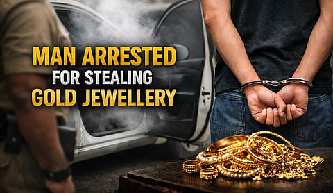 Man arrested for stealing gold jewellery