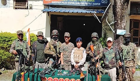 Manipur: Large cache of arms and ammunition seized