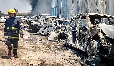 Massive fire at Nagpur scrap godown destroys over 500 vehicles