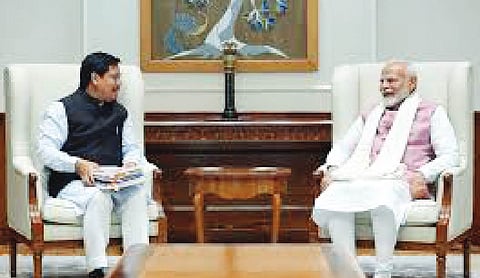 Meghalaya CM meets PM to review State projects