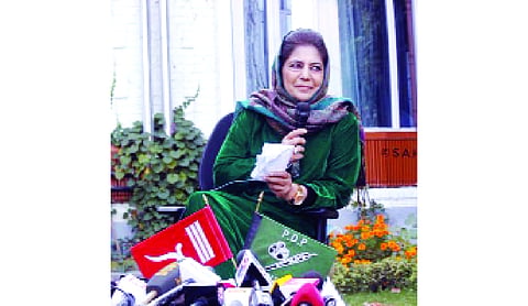Mehbooba Mufti announces protests on August 5 for restoration of Article 370
