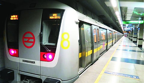 Metro disruption after man falls on track at Vishwavidyalaya