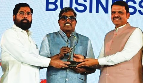MP Ahammad honoured with Business Bhushan Award
