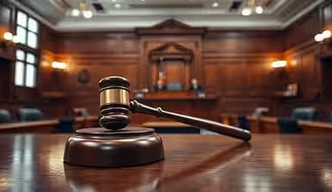 Representational image: A judicial gavel in a courtroom.