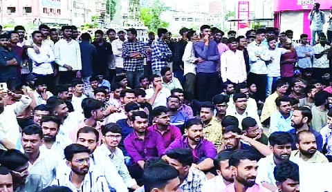 MPSC aspirants protest in Chhatrapati Sambhajinagar