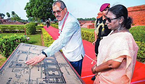 Nalanda University’s revival symbol of commitment, says President