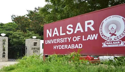File photo: NALSAR University of Law campus at Justice City, Hyderabad. (PTI Photo)