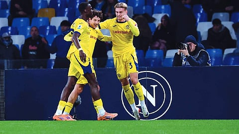Napoli draws 2-2 with Hellas Verona in Serie A