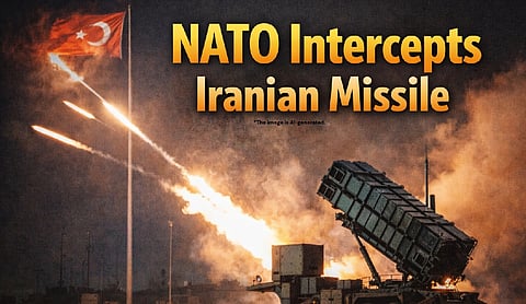 NATO intercepts Iranian missile