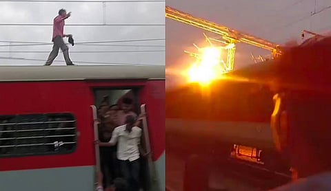 Nepali man critically burnt after climbing Mangala Express roof at Itarsi Railway Station