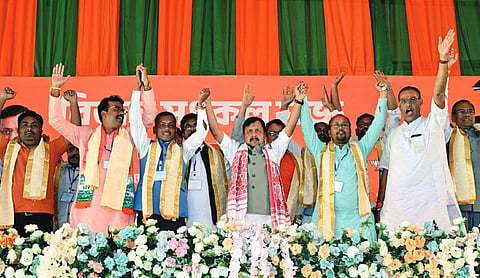 Nitin Nabin holds roadshow in Jalpaiguri district’s Mainaguri