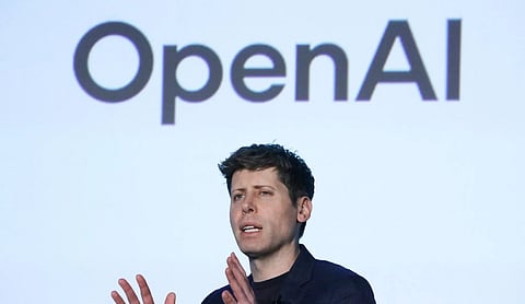 File photo: OpenAI chief executive Sam Altman speaks at an event.