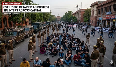 Over 7,000 detained as protest splinters across Capital