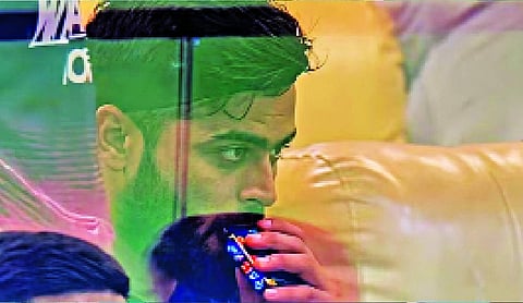 Parag fined 25% of match fees for vaping incident