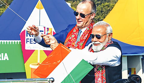 Patriotism soars as Operation Sindoor theme kites dot Ahmedabad skies