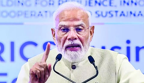 PM Modi pushes BRICS to tear down trade barriers, backs freedom of navigation and seafarers’ safety