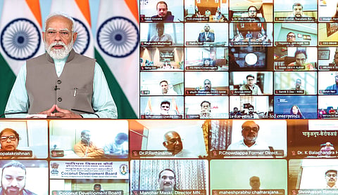 PM Modi urges farmers to boost high-value crop exports