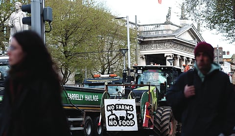 Police remove fuel protesters from Dublin centre as disruption over soaring costs continues