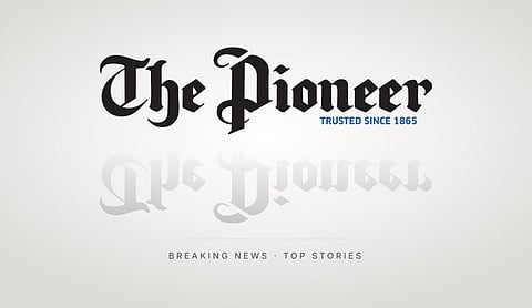 Representational image: The Pioneer masthead in black Gothic lettering with 'Trusted since 1865' in blue on a light gray background.