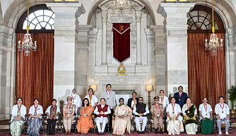 President Droupadi Murmu Confers National Florence Nightingale Awards 2026 to 15 nursing professionals