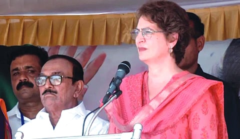 Priyanka Gandhi calls LDF PM Modi’s ‘B-team’ in Kerala