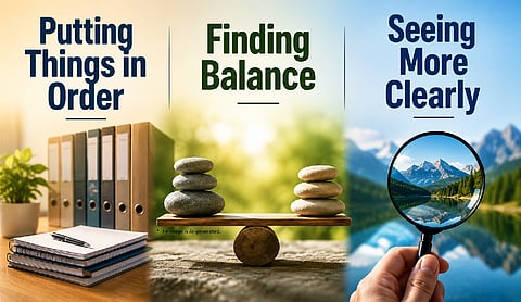 Putting Things in Order, Finding Balance, Seeing More Clearly