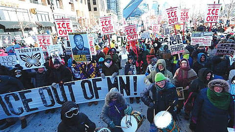 Rally against immigration enforcement