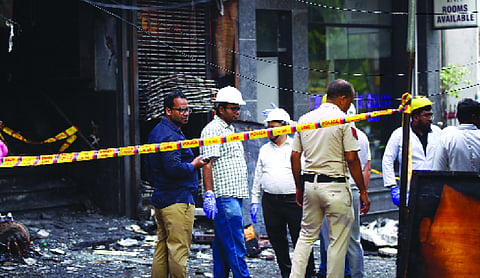 Roof exit blocked, cooking heaters found in fire-hit hotel rooms: Police