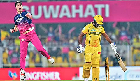 RR pacer Nandre Burger fined for breaching IPL code of conduct