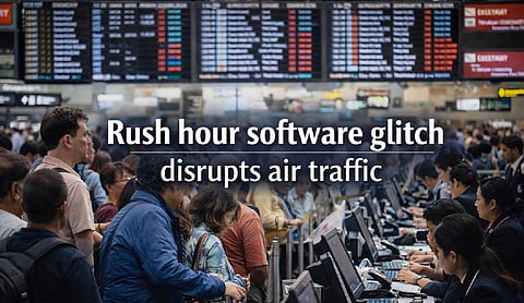 Rush hour software glitch disrupts air traffic