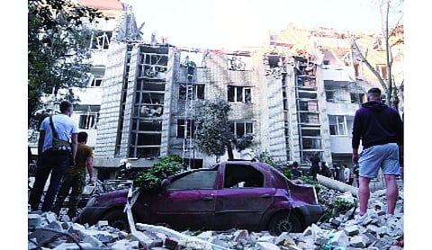 Russian missile and drone strikes across Ukraine, kill 8 civilians