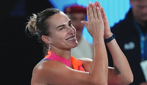 Sabalenka credits her new dog with providing mental health support
