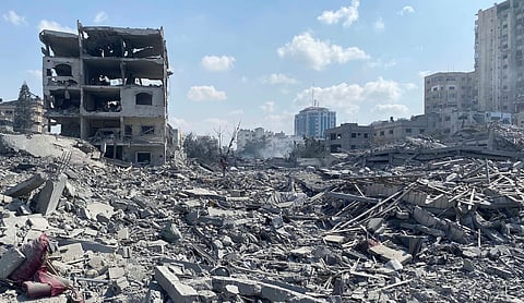 File photo: Damage in the Gaza Strip in 2023. Photo: WAFA/APAimages via Wikimedia Commons (CC BY-SA 3.0).