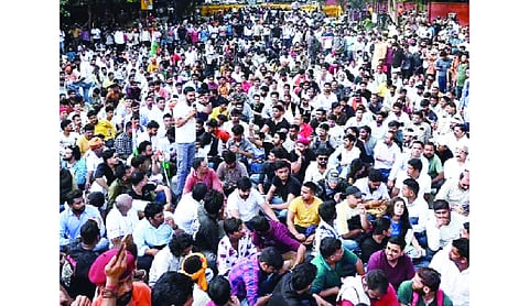 Several detained as anti-reservation protesters gather at Connaught Place