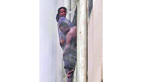 Smoke, panic and a leap for survival
