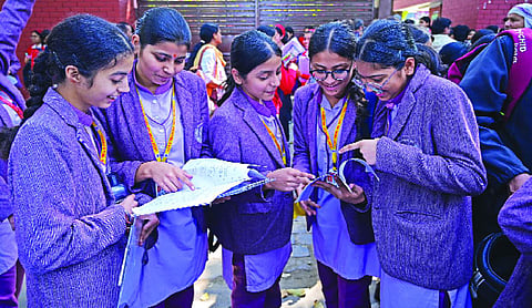 Students emerge relieved after writing ‘easy’ first paper of CBSE board exams