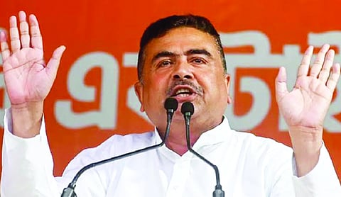Suvendu Adhikari accuses TMC, Congress of backing Dimagi Naxals