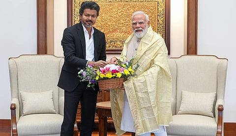 Tamil Nadu CM Vijay meets PM Modi in Delhi after 12 years
