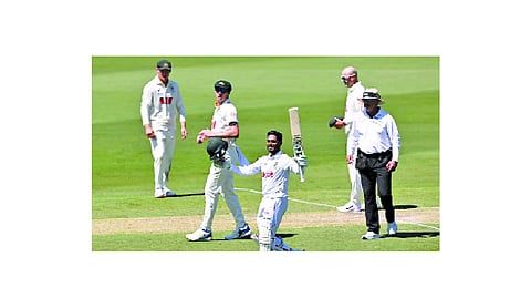Tanzid Hasan’s maiden test century puts Bangladesh in command against Australia