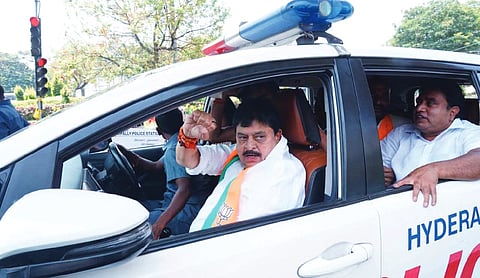 Telangana BJP president detained over Assembly protest