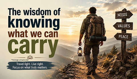 The wisdom of knowing what we can carry