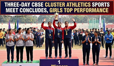 Three-day CBSE cluster athletics sports meet concludes, girls top performance