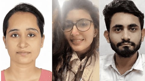 The three Gujarat cousins who were allegedly kidnapped in Ethiopia after travelling towards the US through an illegal route. (Image: X)
