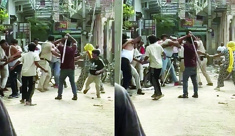 Three police personnel attacked with bricks, chilli powder in Bhalswa Dairy