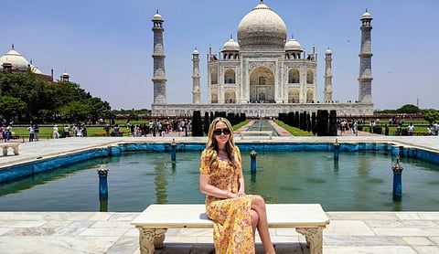 Tiffany Trump visits Taj Mahal during India Tour