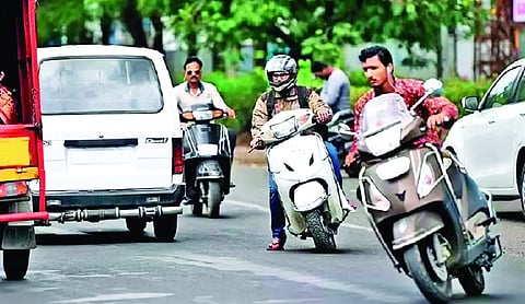 Traffic Police issue 2,846 challans in wrong-side driving crackdown